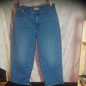 Madewell 31 Petite Wide Leg Jeans